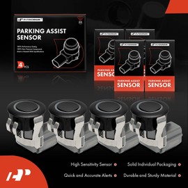 A-Premium 4-PC Reverse Backup Parking Assist Sensor Compatible with Infiniti Models - QX50, Q60, G37, Cube, QX56, QX70, Q70, EX35, EX37, FX35, FX37, FX50, G25, G37, M35h, M37, M56