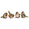 RAZ Imports Striped Wing Bird 2.5 x 2.25 inch Resin