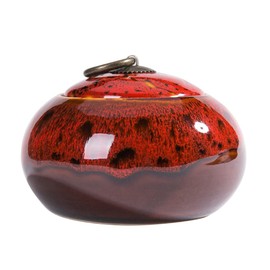 Ceramic Storage Jars, Exquisite Glaze Food Canisters for Kitchen Spice Storage,Tea Caddy Storage,Coffee Jar,Condiment Jar with Seald Lid (Red B)