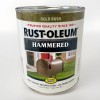 Rust-Oleum Gold Rush 7210502 Stops Rust Hammered Finish Paint, Quart, 32 Fl Oz