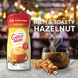 Coffee-mate Hazelnut Powdered Coffee Creamer, 15-Ounce Packages (Pack of 6)