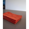 Generic Burnt Sienna Orange 100% Linen Cloth Cotton Square Napkins,