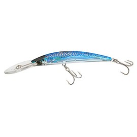 Yo-Zuri Crystal 3D Minnow Deep Diver Lure, Blue Tiger, 5-1/4-Inch