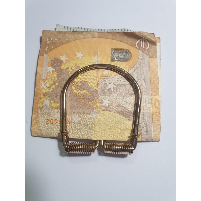 BLUSUPERSHOP Rose Gold Spring Spring Money Clip for Bathroom Handmade