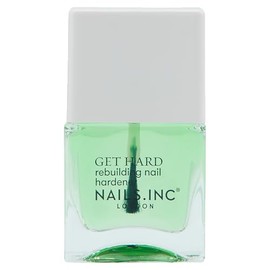 Nails Inc - GET HARD Hardening Base Coat - Strengthening Base Coat with Biotin, Kale, Spinach & Mushrooms - Protects, Hardens and Smoothes Nails in One Week - Cruelty Free - Perfect Manicure