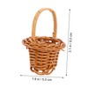 MERRYHAPY Handwoven Mini Wicker Basket Floral Storage Basket Decorative Small