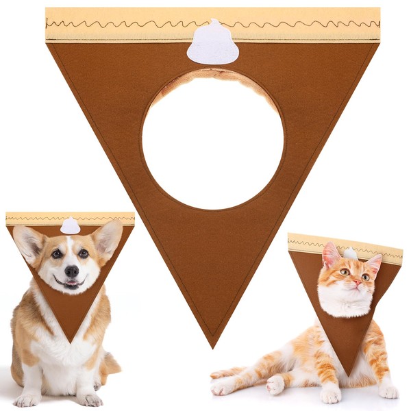 Geyoga Thanksgiving Pumpkin Pie Cat and Dog Costume Dog Funny