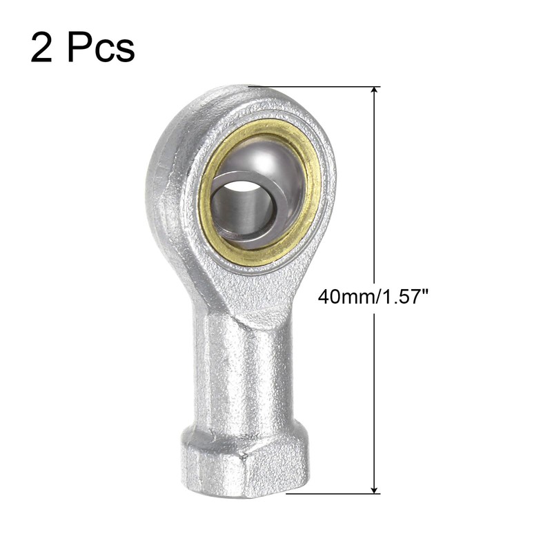 sourcing map 2pcs PHSA6 Female Rod End Bearing M6 Bore