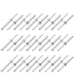 sourcing map Aluminum/Steel Open End Blind Rivets 5 mm x 40 mm Pack of 30