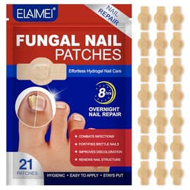 Fungal Nail Patches, Nail patches for toenails, Overnight Toe Nails Treatments for Damaged Foot Nails Repair and Care, Safe for Sensitive Skin