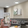 Taoellen Bathroom Ceiling Light, 18W 6500K Cold White LED Bathroom