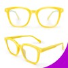VISOONE Square Classic Blue Light Blocking Glasses with Non Prescription
