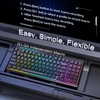 Redragon K517 Pro Wireless Gaming Keyboard, RGB Backlit, Tri-Mode BT/2.4GHz/USB-C,