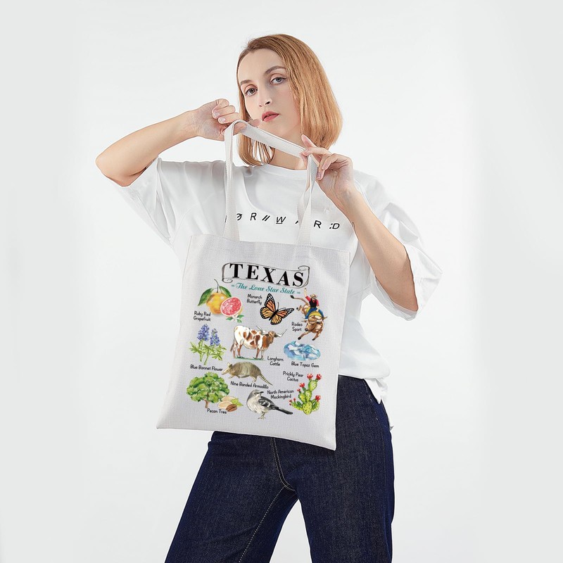 Texas Canvas Tote Bag Texas State Gift Texas Lover Gift