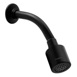 Regadera Con Brazo y Chapeton Proyecta De Helvex Negro Mate REC-03-EB