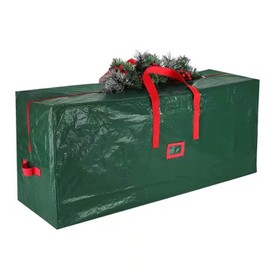 Abnaok Christmas Tree Storage Bag Heavy Duty 600D Oxford Christmas Tree Storage Box Fits Up To 9Ft Tree,Christmas Storage Container Xmas Tree Bag With Reinforced Handles & Zipper (Green 165x38x76cm)