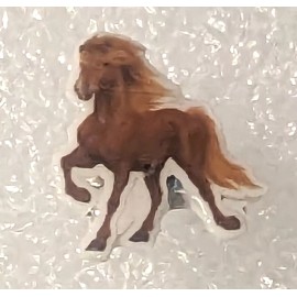 Horse Beautiful Teeny Tiny Flat Acrylic Post Stud Earrings Jewelry