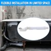 Cinsda Bathtub Shower Drain Pipe, Low Profile Flat 1 1/2