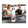 MAXIKIWI - Einwandige Wasserflasche mit Schraubverschluss, nicht isoliert, leichtes Aluminium,