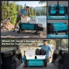 FUNDANGO 45" Extra Long Collapsible Wagon with Tailgate, 400LBS Heavy