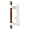 Prime-Line C 1219 White Diecast, Sliding Door Handle with Mortise