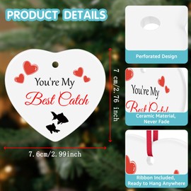 Couples Gifts for Him Her Boyfriend Girlfriend Ceramic Ornaments Keepsake Sign Christmas Ornaments for Couple Husband Wife Anniversary Wedding Gifts Valentines Gifts for Women Men