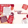 Words 'n' Wishes 40th Anniversary Card - Happy Ruby Anniversary