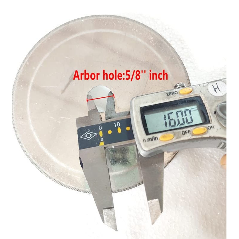 ILOVETOOL Gem Stone Cutting Saw Arbor 5/8" Rim 0.4mm 110mm