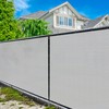 Amgo Custom Made 6' x 6' Grey Fence Privacy Screen
