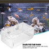 Acrylic Fish Food Feeder for Fish Tank Aquarium with Suction