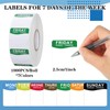 Resurhang 7000 Pcs Day of The Week Labels Food Labels