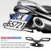 Universal Motorcycle License Plate Bracket, Adjustable Folding Mount Holder with
