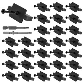 600pcs Hidden Deck Fasteners for Composite Decking, Universal Trex Decking Fastener T-Clips Tool with 2 Driving Drill Bit for Installing Composite Deck Boards Spacers