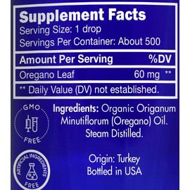 Organic, Oregano Oil, Food Grade, Safe for Ingestion, Edible, for Drops, Kids – 100% Pure, Oregano Essential Oil, by Zongle Therapeutics, 1 OZ