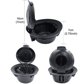 MOCW Fuel Filler Door 68250120AA Fuel Gas Cover Door Vapor Edition Matte Black Compatible with Dodge Challenger 2008-2023