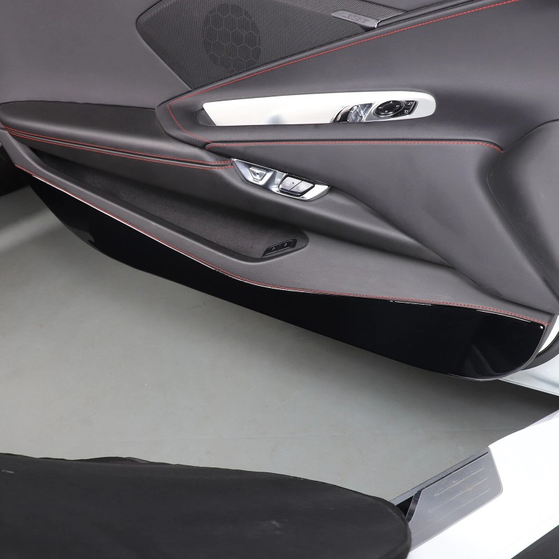 Nicecar88 Fits For Corvette C8 2020-2023 PVC Black Bottom Door
