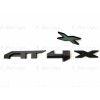 GMC 1PC Gloss Black Rear Tailgate AT4X OVERLAY Emblems 2023-2024