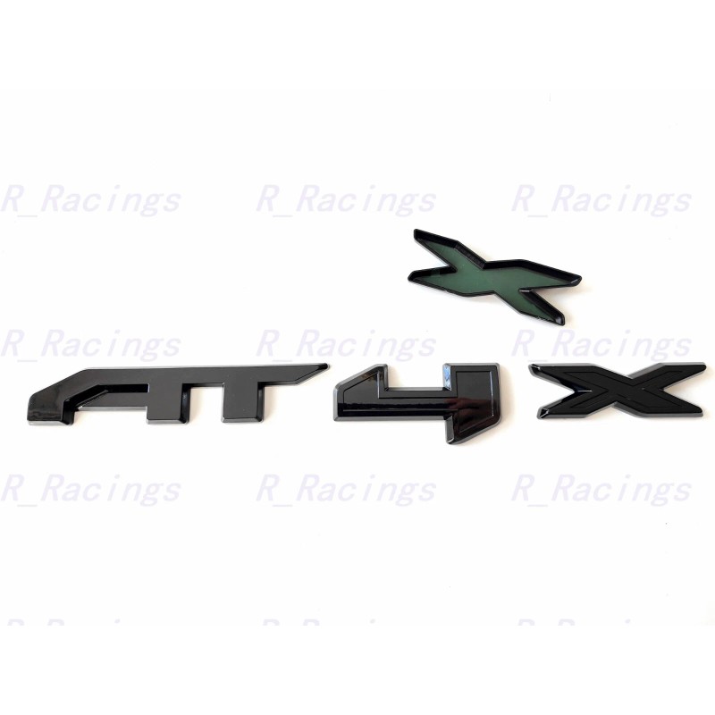 GMC 1PC Gloss Black Rear Tailgate AT4X OVERLAY Emblems 2023-2024