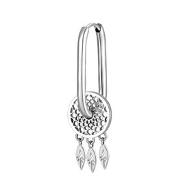 Brosway BHKE119 Woman Earring with Dream Catcher Symbol Stainless Steel | CHAKRA Collection, Stainless Steel, Hypoallergenic stainless steel.