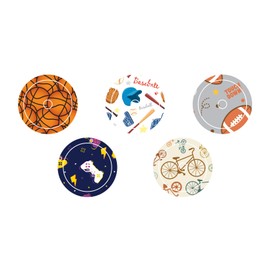 Dex Styles Champions Choice - Adhesive Patch for Libre 2 Sensor, Watertight, Freestyle Libre Transmitter, Peel Resistant, Hypoallergenic, Freestyle Libre 2 Sensor Cartoons Pack of 5(Freestyle Libre)