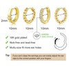 Halora 4 Pairs Hoop Earrings Gold Silver Set Small Cubic