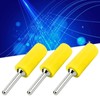100Pcs Banana Plug Male Nickel Plated Brass Pin Straight for