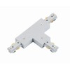 White 240V Single Circuit Track T Shape Connector Accessory Track