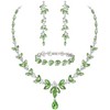 EVER FAITH Mujer Set de Joyería Cristal Austriaco Bola de