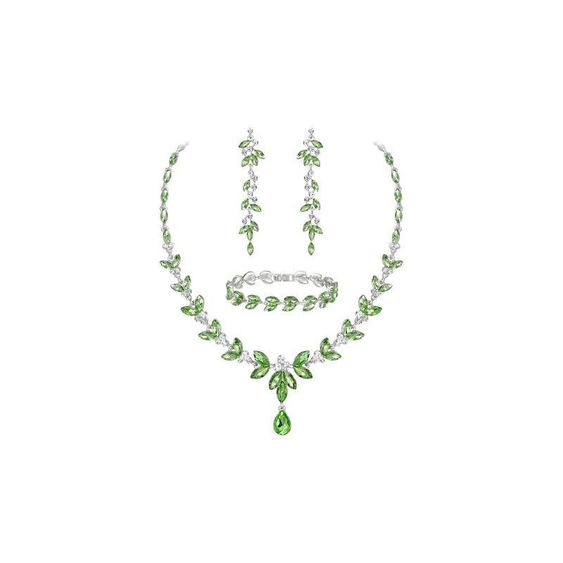 EVER FAITH Mujer Set de Joyería Cristal Austriaco Bola de