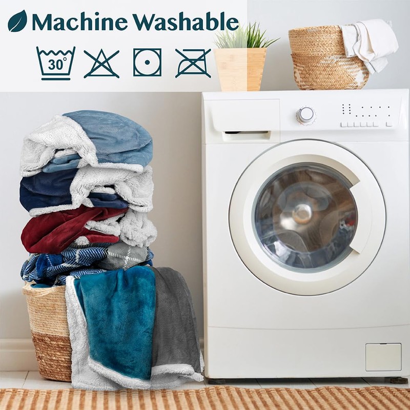 PAVILIA Sherpa Blanket with Sleeves, Foot Pocket for Women Men