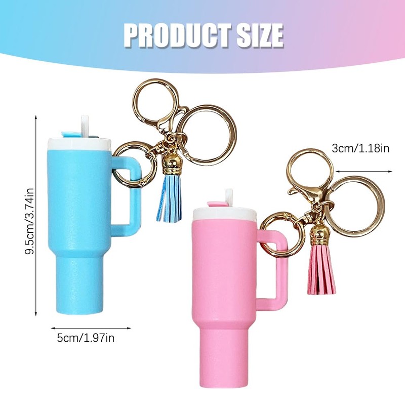 TTPSRY Mini Keyring, Cute Keychain for Mini Cup Fans, Mini