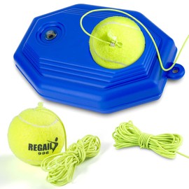 Alomejor Tennis Trainer Rebound Balls with Rope Training Tennis Tool Set for Women Men Childen Players Beginners
