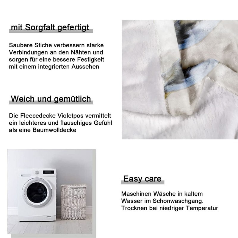 Zomer Fluffy Blanket Printed with Giraffe Motif, Grey, 150 x