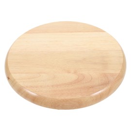 Veemoon Round Wooden Stool Seat, Bar Chair Seat Board Replacement Wood Stool Top Part Small Chair Pads for Bars, Dining, Home (Width 11.59in, 0.79in Thick)